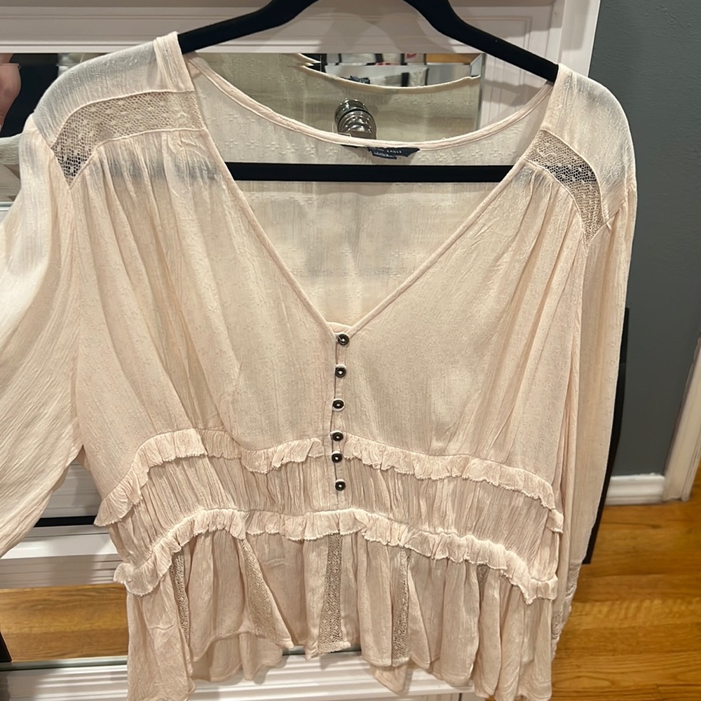 Babydoll ruffle shirt